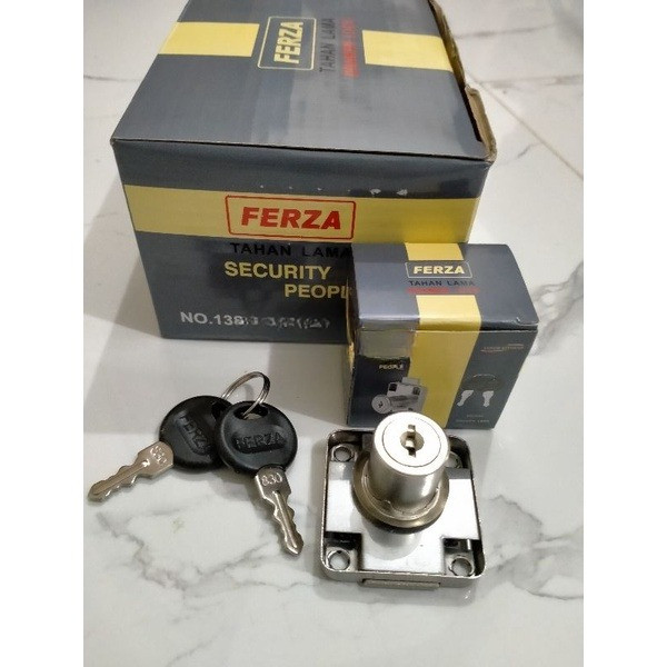 kunci laci 138 19mm ferza per lusin (12pcs) kunci lemari model huben