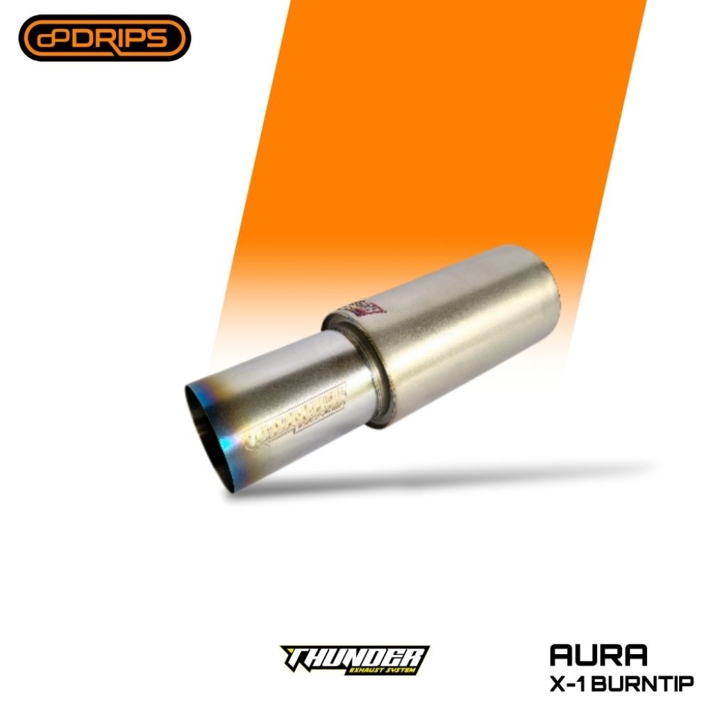 KNALPOT MOBIL THUNDER EXHAUST SYSTEM AURA X-1 BURNTIP SSS