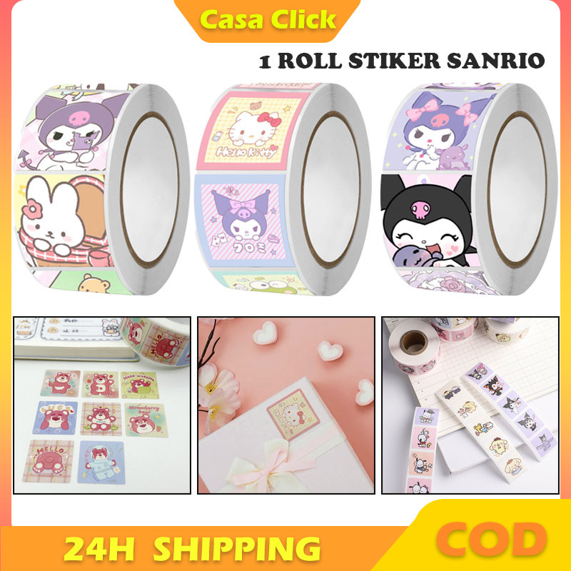 

1 Roll Sticker Sanrio Kuromi Melody Cute Stiker Tape/Stiker Roll Cinnamoroll Kuromi Melody