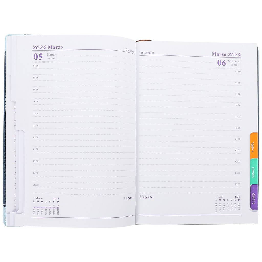 

Spanish Daily Planner Notebook Schedule Notepad Lightweight Students Agenda Paper Yearly Planner Office School Travel