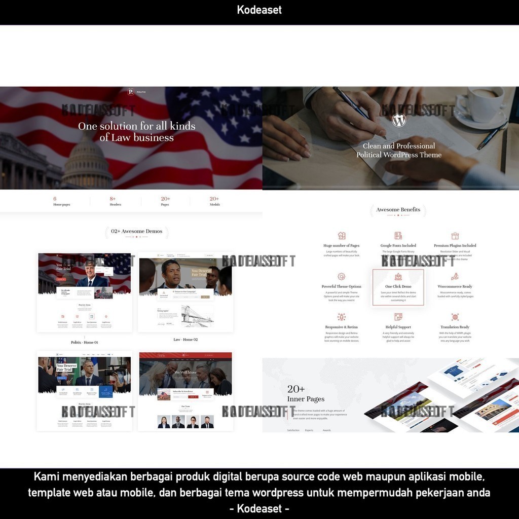 WORDPRESS THEME POLITIX - POLITICAL CAMPAIGN   D5193 TEMA TEMPLATE WEB BY KODEASET LISENSI ORIGINAL