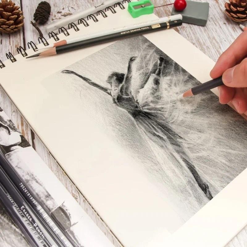 

6PCS Artist Eraser Pencils Sketch Pencil Eraser Drawing Pen-Style Erasers Ideal For Artist Beginners Home School Office