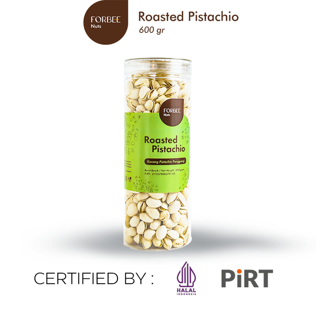 

New Kacang Pistachio Panggang Forbee 600g | Pistachio Roasted | Snack Sehat | Cemilan Sehat Kacang KacanganPremium
