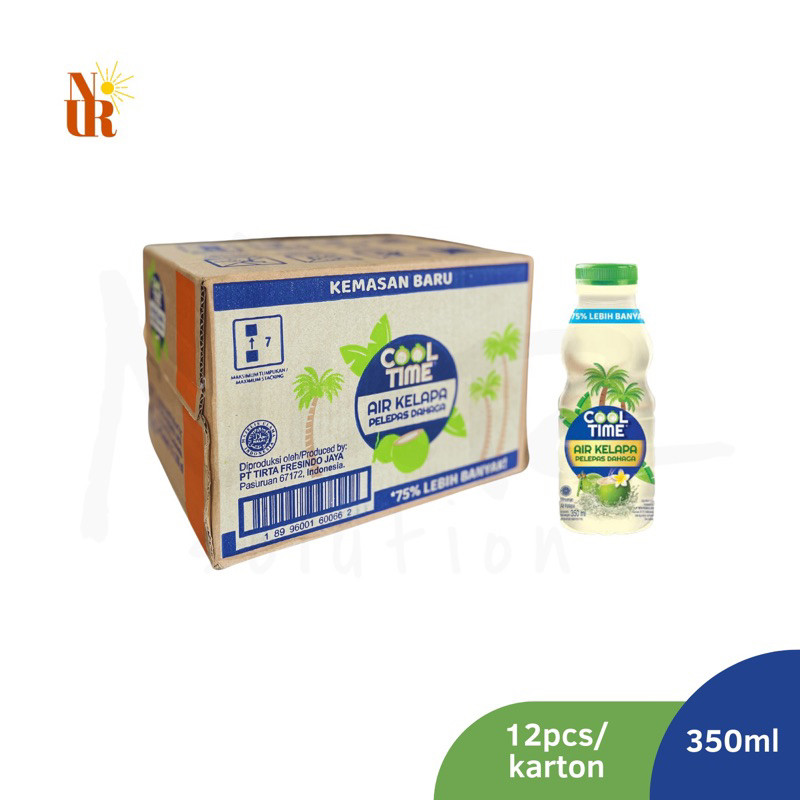 

Cool Time Coconut Water 350ml x 12pcs [Karton] / Minuman Air Kelapa