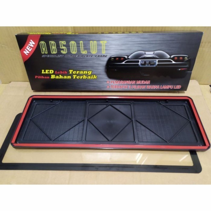 Dudukan Tatakan Plat Nomor Mobil ABSOLUTE Mika NON LED