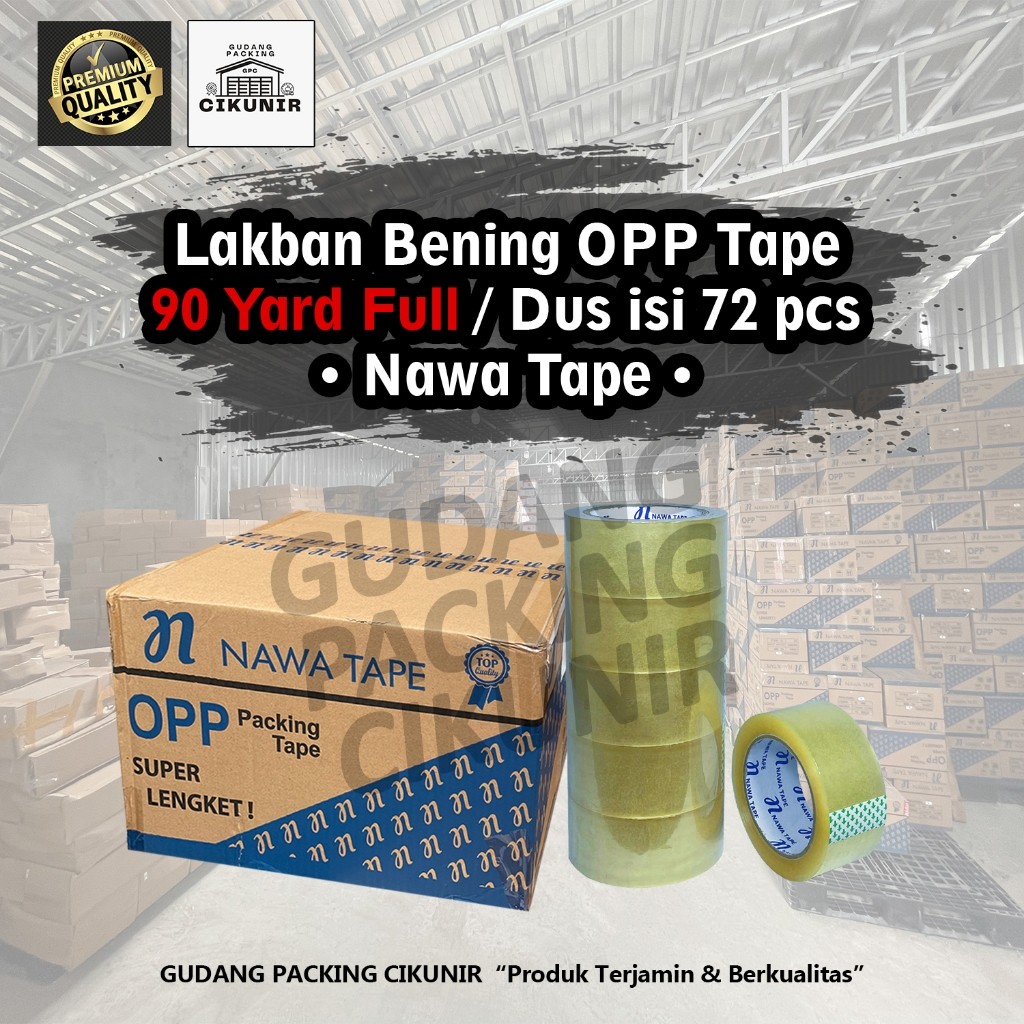 

New Lakban Bening 1 Dus 45mm X 90 Yard Full TermurahPremium