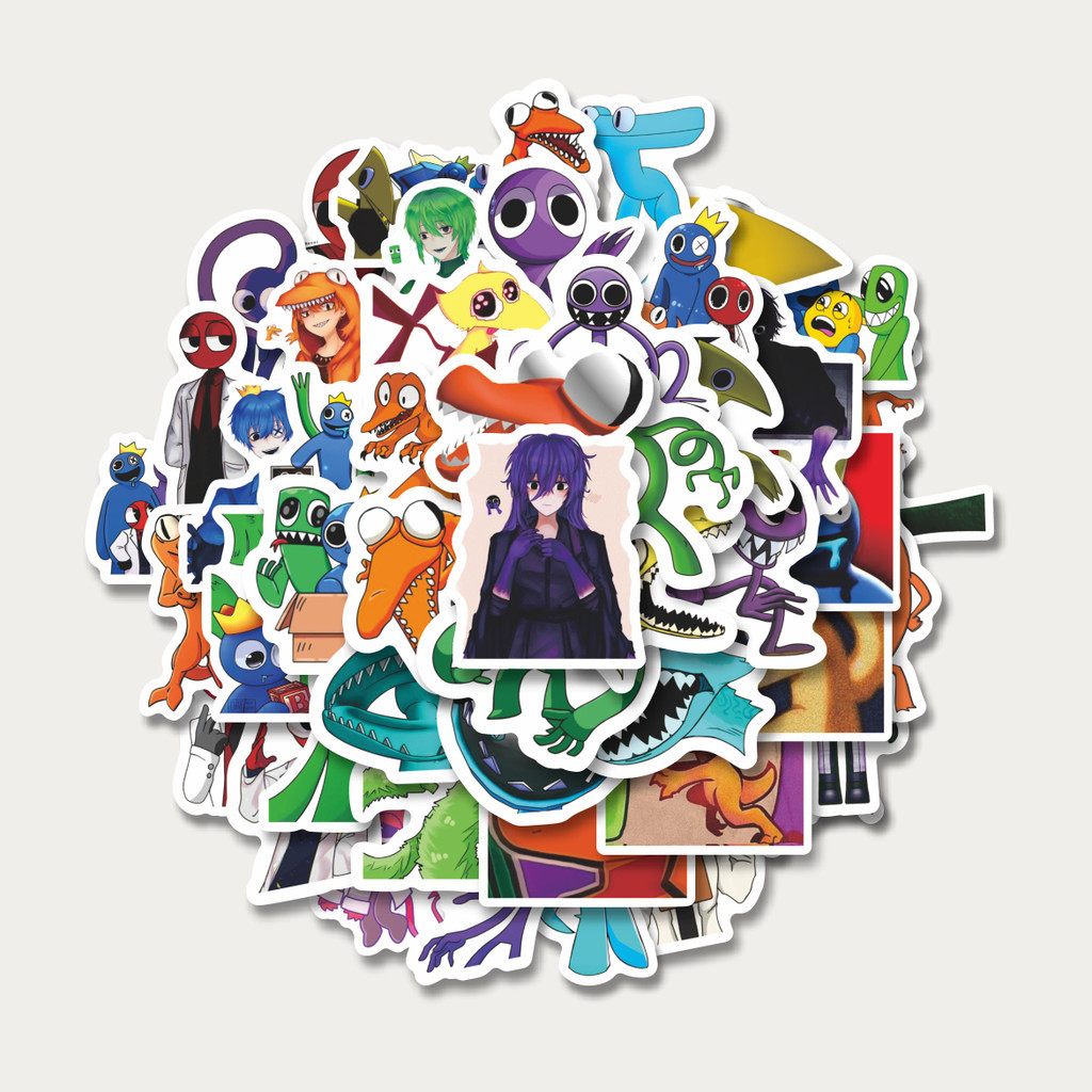 

Sticker Pack Stiker Kartun Rainbow Friends | Sticker TUMBLR | Stiker LAPTOP KOPER HELM