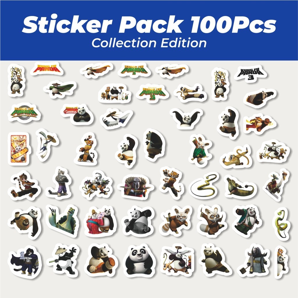 

Hot Stiker Kartun Kung Fu Panda Lucu Anti Air Stikers Berperekat Waterproof Sticker Decal Buat Motor Helm Buku Journal Koper Casing HP Laptop Botol Minum
