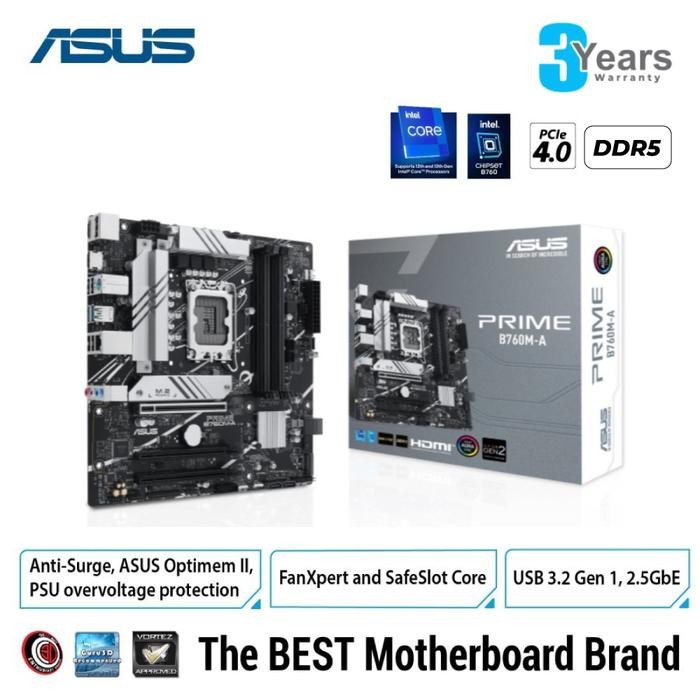 ASUS PRIME B760M-A | Motherboard Intel B760 LGA 1700 Micro ATX