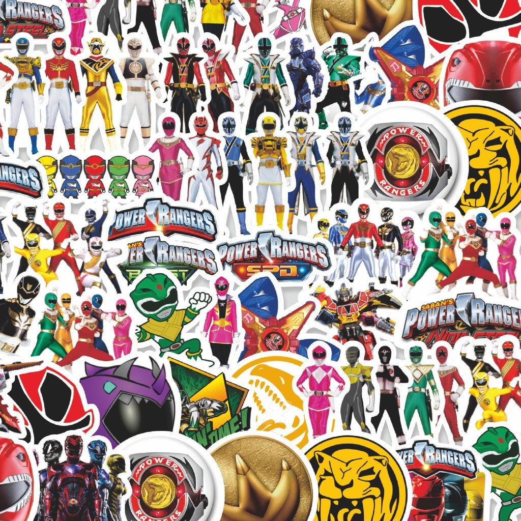 

Stiker Cutting Pack Sticker Kartun Power Rangers Isi 100Pcs Series Aesthetic Lucu Keren Untuk Koper Bahan Vynil