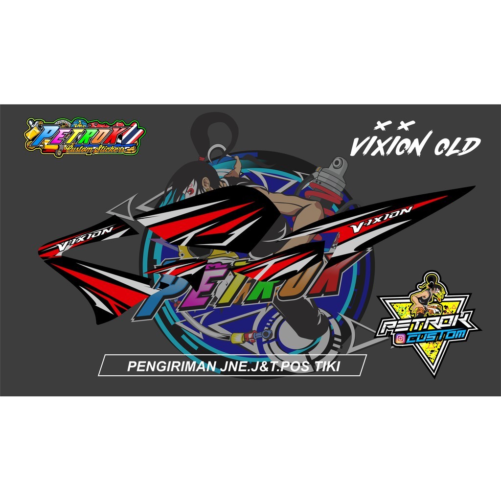 Striping Vixion old variasi.  Striping Vixion old variasi.