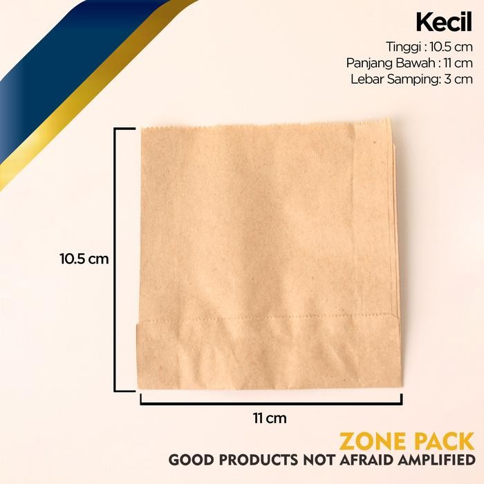 Promo Kantong Kertas Polos | Kantong Roti Burger | Paperbag Kertas Donat  | Kertas Kentang Goreng - 