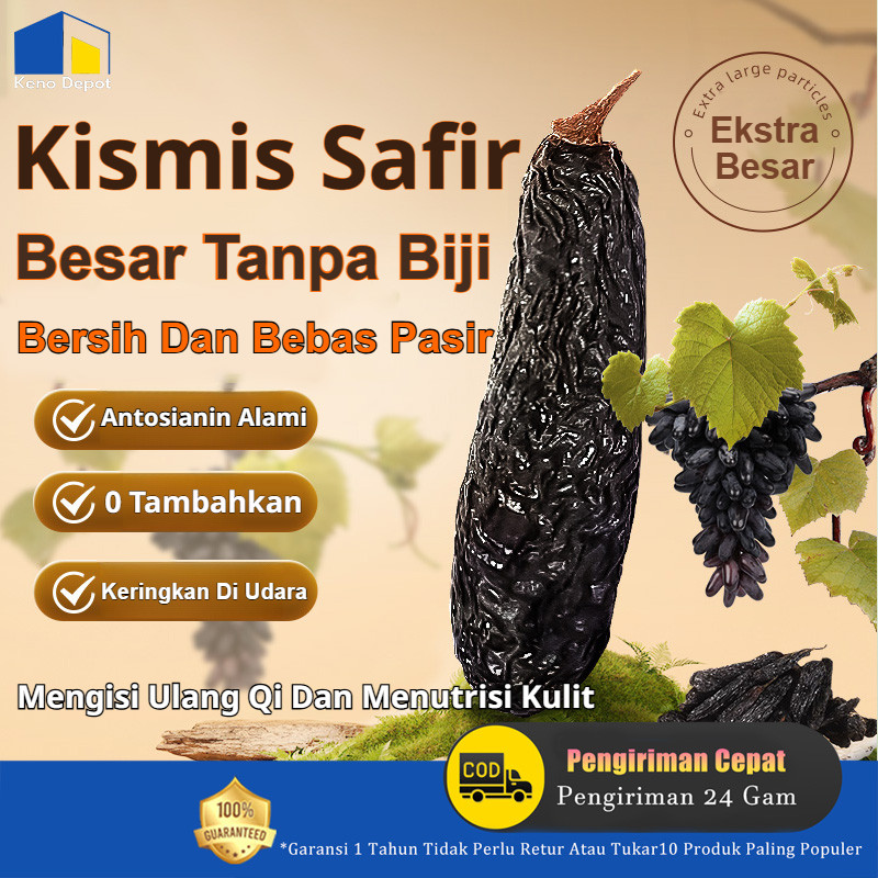 

✨Kelezatan Ganda❤️【Beli Satu Gratis Satu】⚡️Kismis Safir/blueberry + Kismis/buah Anggur Jari Hitam Tanpa Biji/✅Buah Kering Alami Tanpa Biji