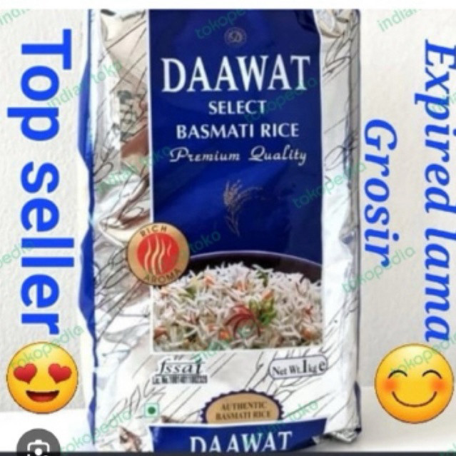 

DAAWAT SELECT BASMATI RICE PREMIUM QUALITY 1KG PACKING ORI