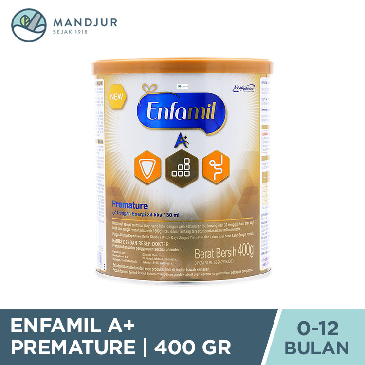 Enfamil A+ Premature 400 gr - Susu Formula Untuk Bayi Prematur