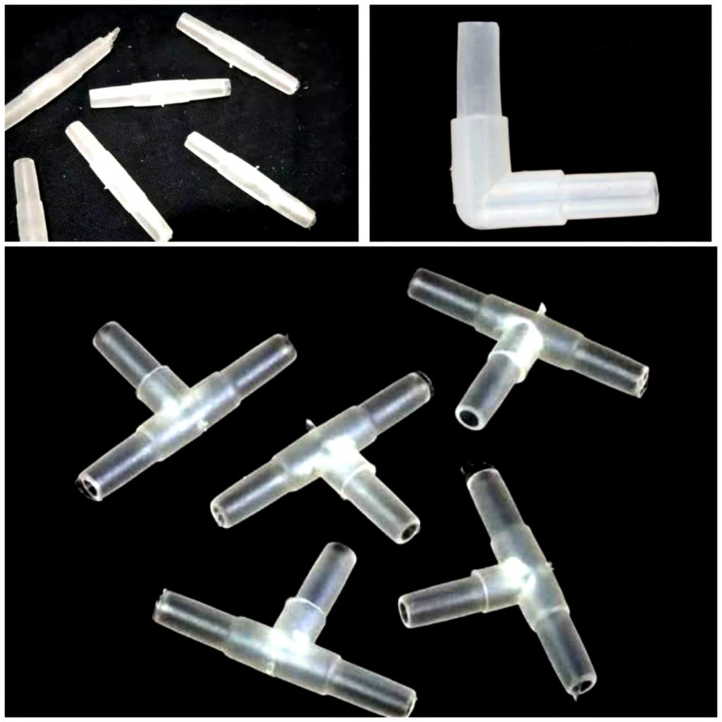 sambungan selang aerator gelembung udara T L I siku cabang