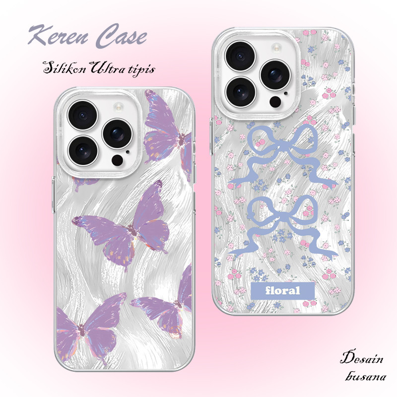 Casing For iPhone 15 14 13 12 11 Pro Max Plus iPhone 6 7 X XR XS MAX Plus Bling Fashion Butterfly pu