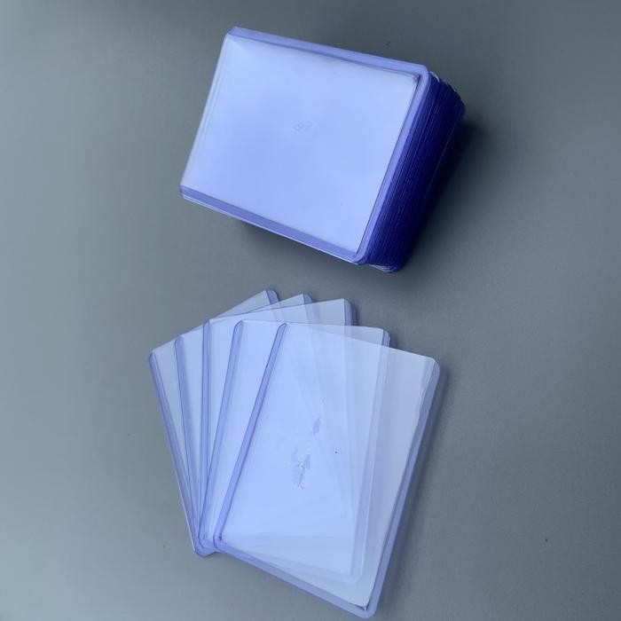 

25pcs Pelindung Photocard Card Sleeve Toploader Photocard Pelindung Kartu Id Card Plastik Pelindung Kartu Card Cover Sleeve Pokemon Cards Card Cover - Biru