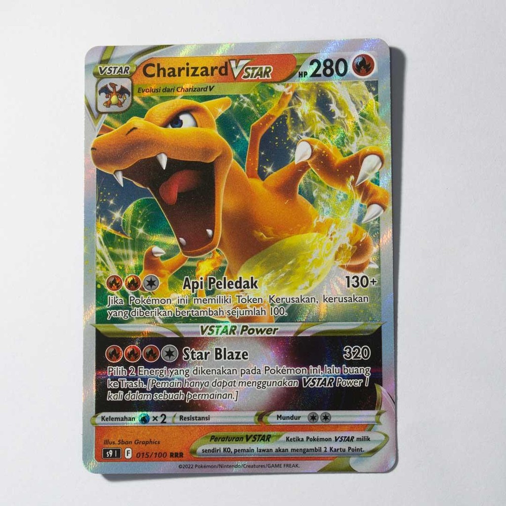 Charizard VSTAR RRR 015/100 S9 Star Birth Kartu Pokemon TCG Original Indonesia