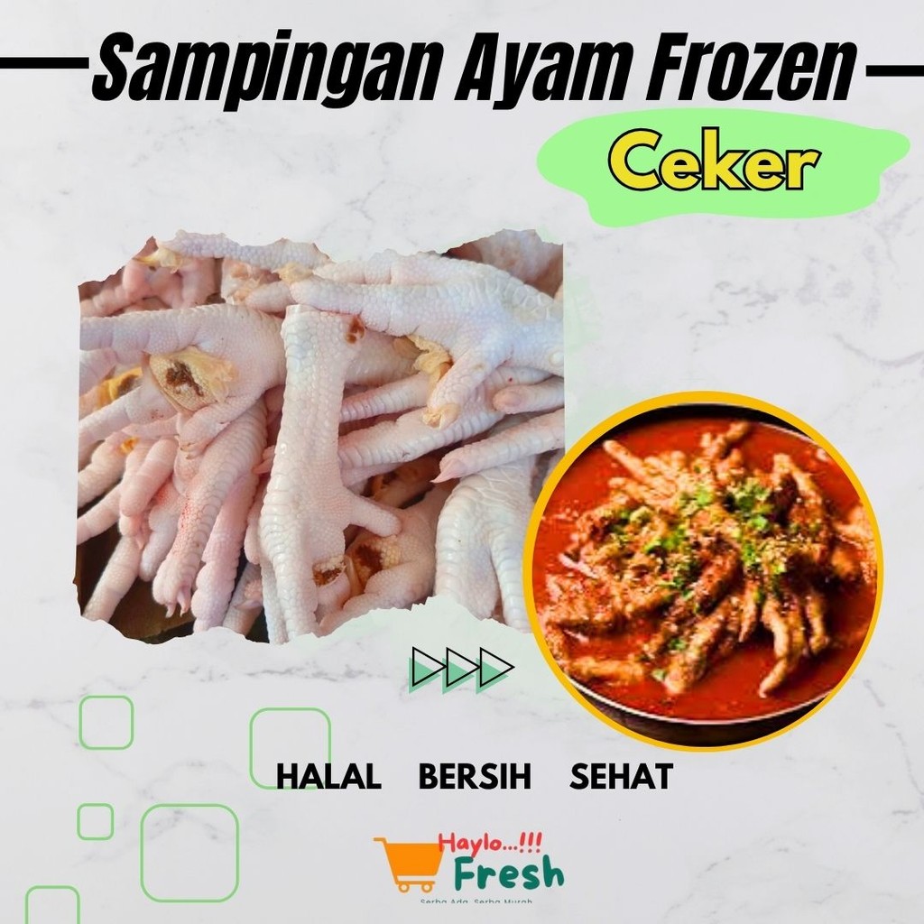 

CEKER AYAM BESAR BERSIH TANPA KUKU – FRESHLY FROZEN | 1 KG | HALAL & NKV – HAYLOFRESS