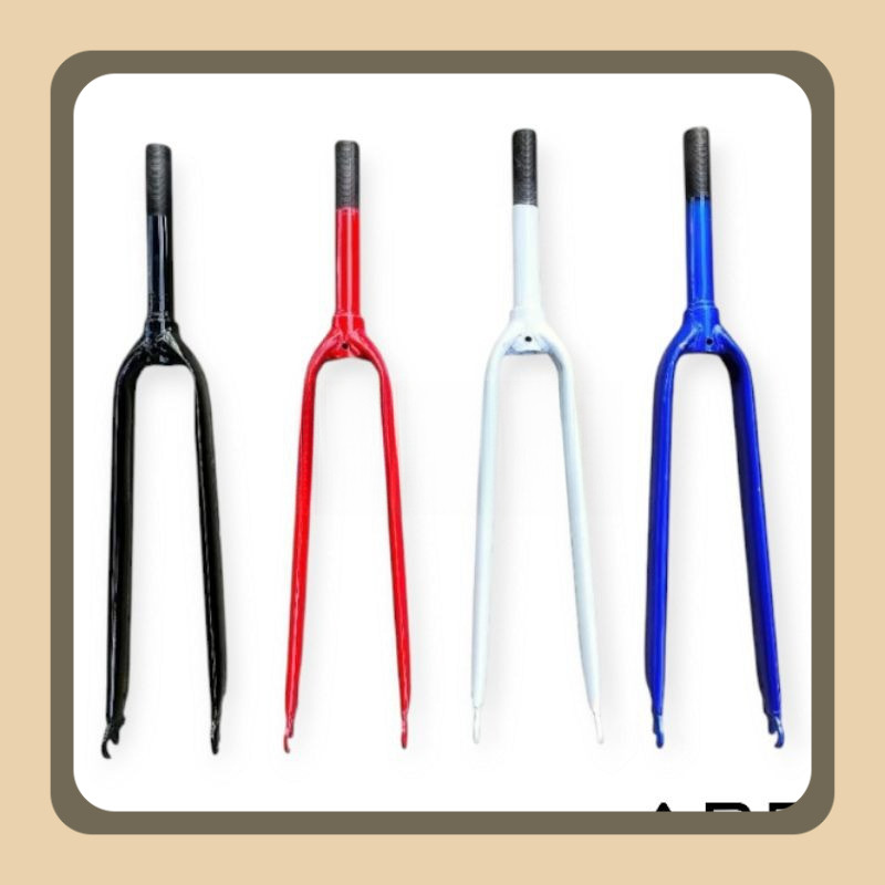 FORK SEPEDA FIXIE 700 C 700C GARPU STANDAR DAN OVERSIZE OS 22.2 25.4 28.6 HITAM PUTIH MERAH BIRU PIN