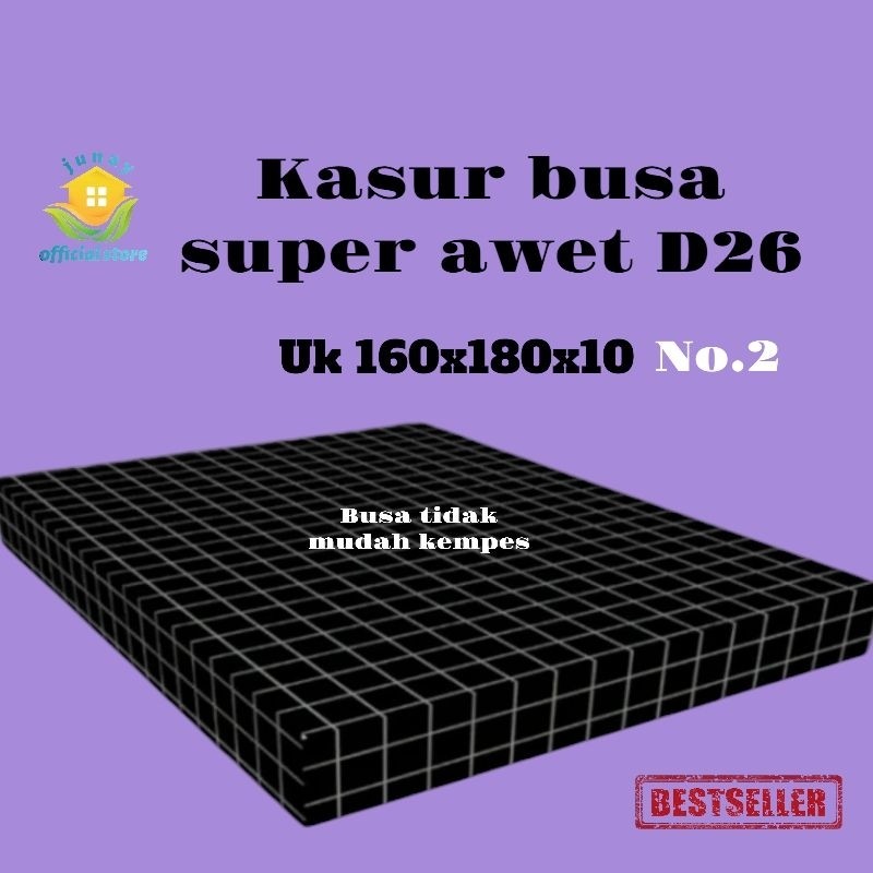 PROMO kasur busa (NO.2)ukuran 160x180x10 super awet density26
