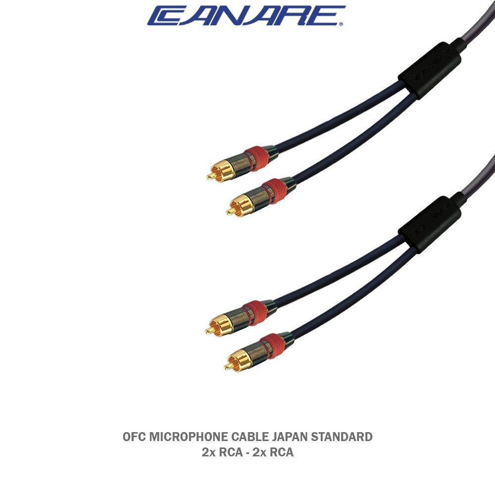 Kabel Audio Power Jack 2x RCA to 2x RCA Gold Plate - Japan Standard