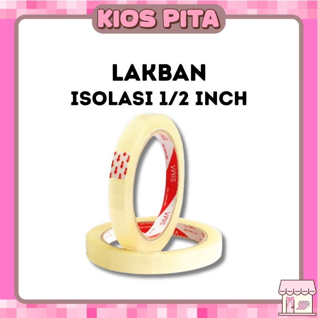 

Lakban Isolasi 1/2" Yard / Selotip