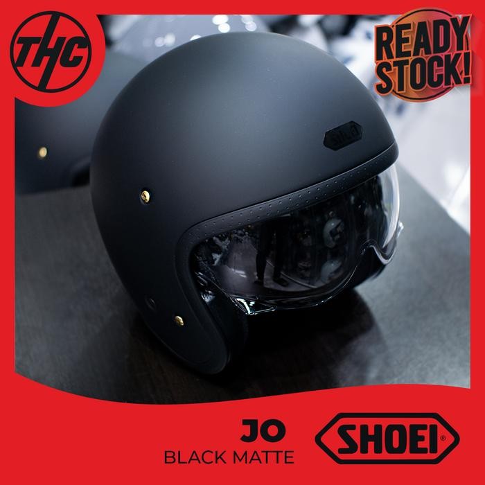 SHOEI JO BLACK MATTE HALF FACE SHOEI