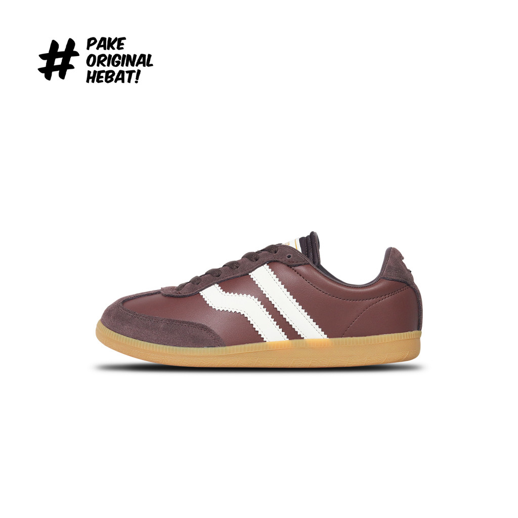 Piero Sepatu Sneakers Grand London PRM - Brown/White/Gum