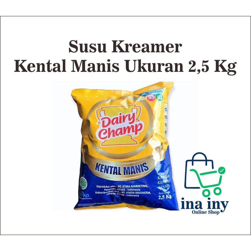 

Susu Kreamer Kental Manis Dairy Champ 2.5 Kg Terlaris