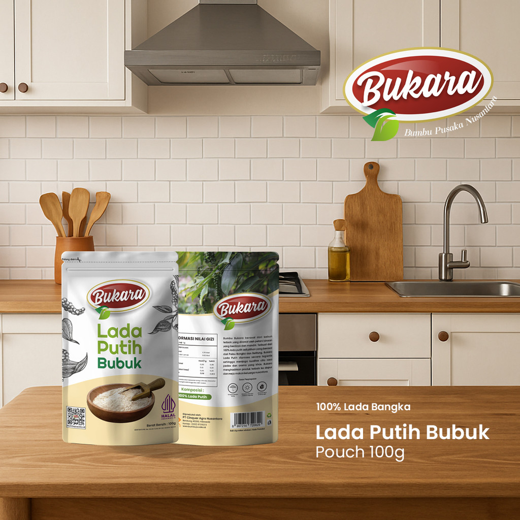 

Bukara Lada Putih Bubuk Merica Bangka Muntok Super A 100 gram Rempah Organik