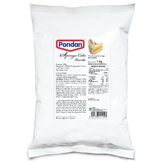 

Pondan Sponge Vanilla / Sponge Vanilla Pondan - 1 Kg