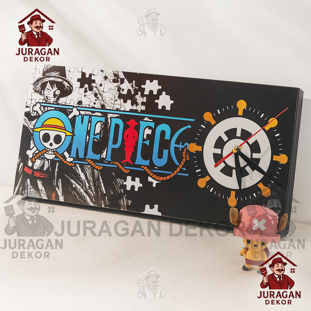 Jam Dinding Dekorasi Hiasan Dinding Kamar One Piece