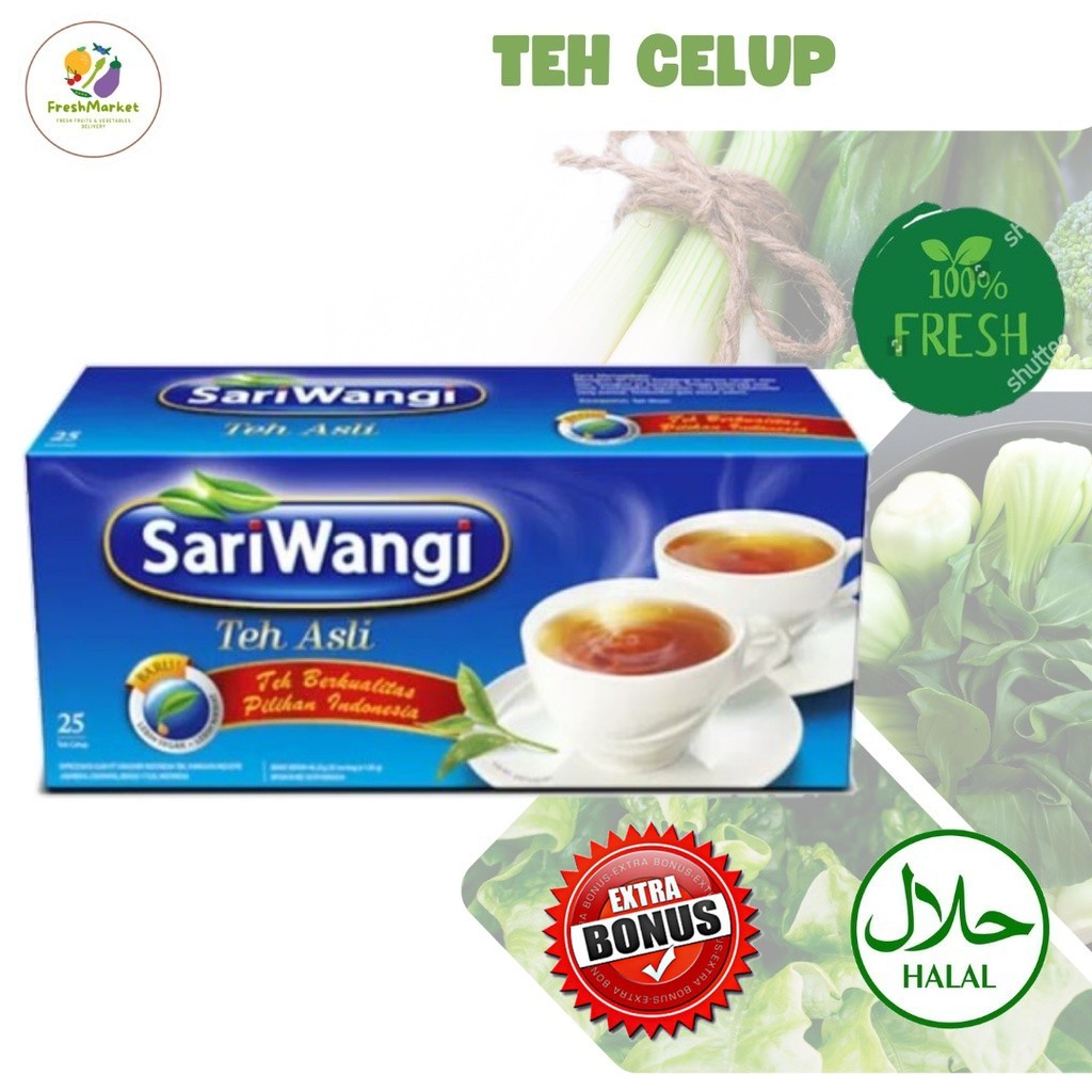 

Teh Sariwangi Celup Kotak Isi 50 Bags Sayurinstant