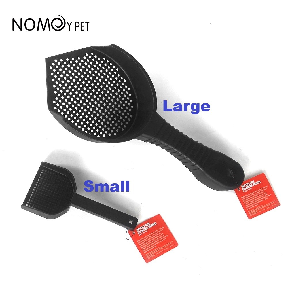 Serokan Pasir Plastik Hitam Reptile Box Cleaning Shovel Reptile Sand Shovel NOMOY NFF-100