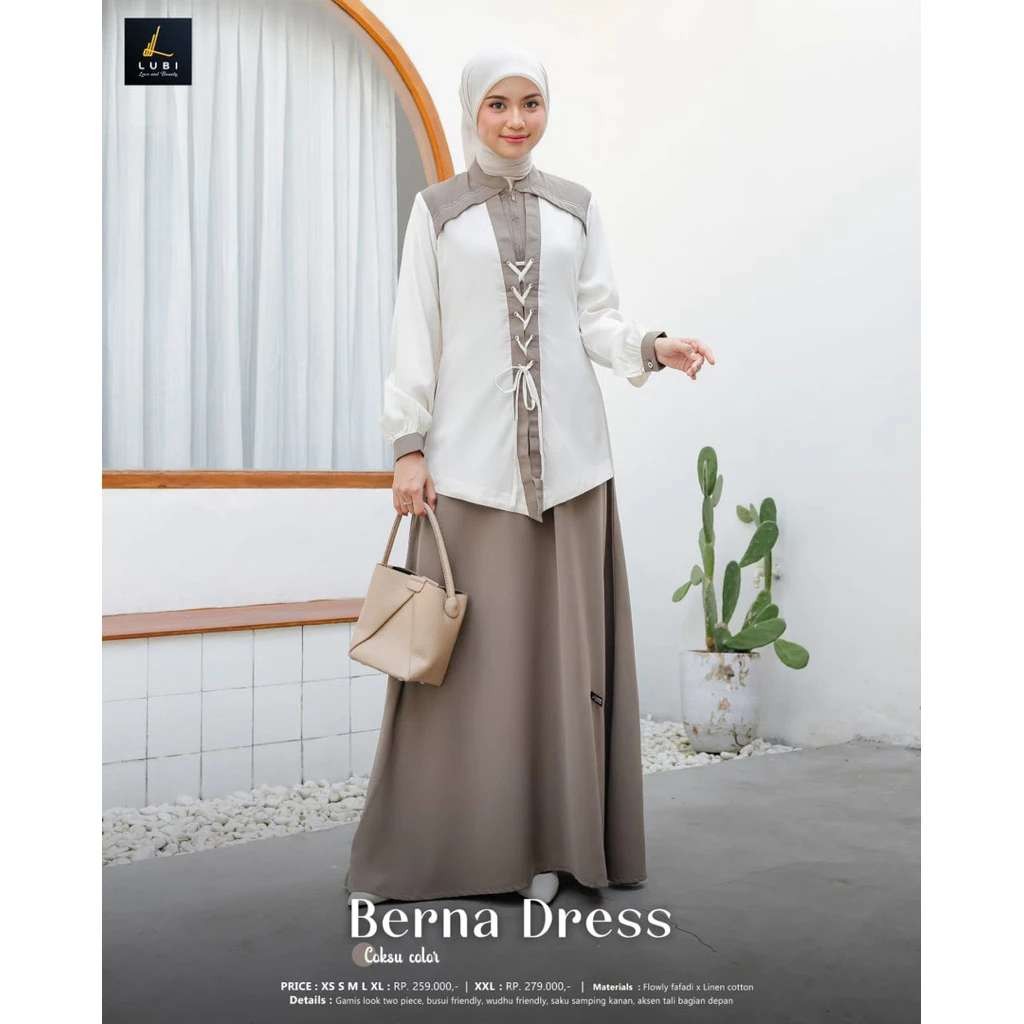LUBI GAMIS DEWASA BERNA DRESS COKSU