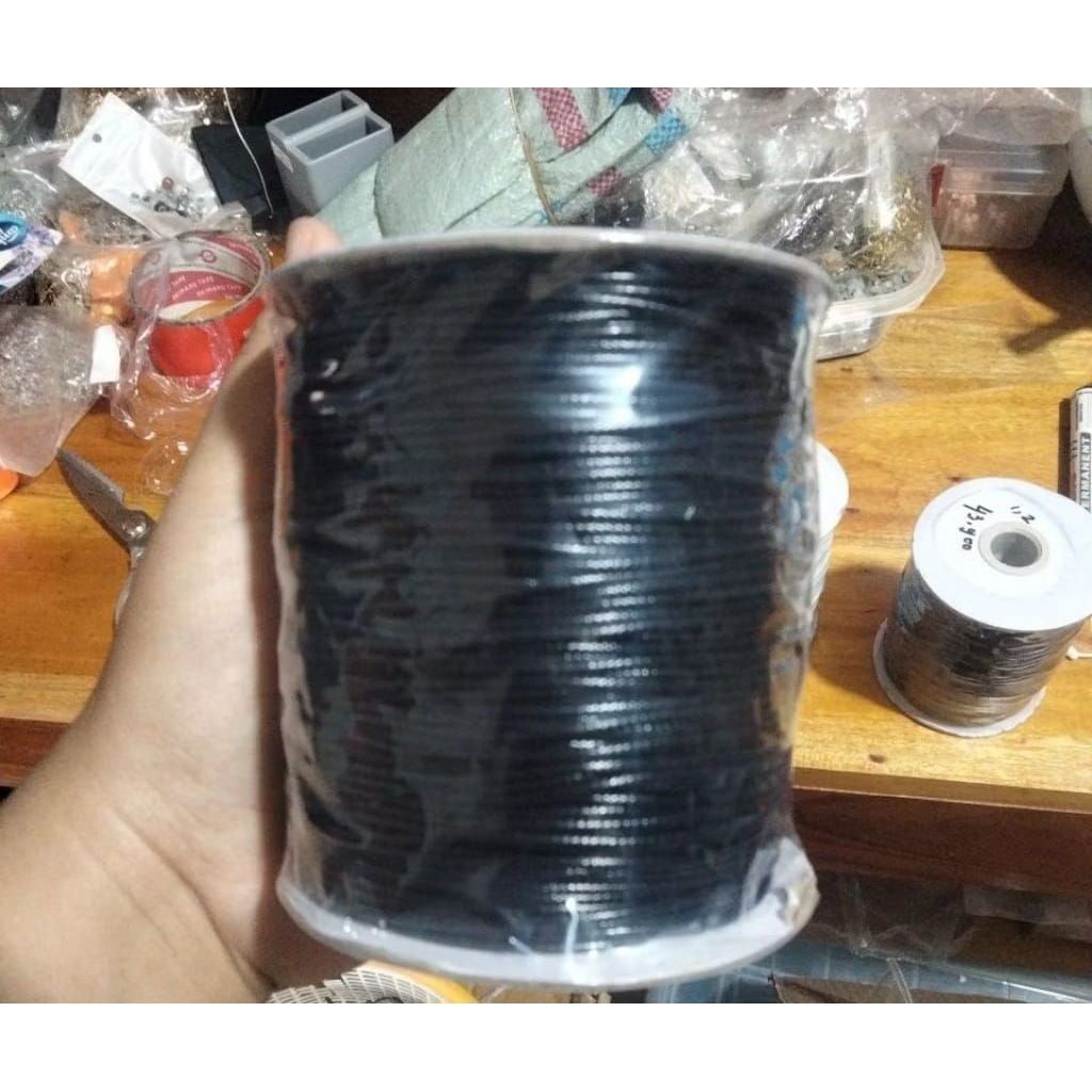 

Tali Korea Hitam 1ml (1meter) //Jempol Store