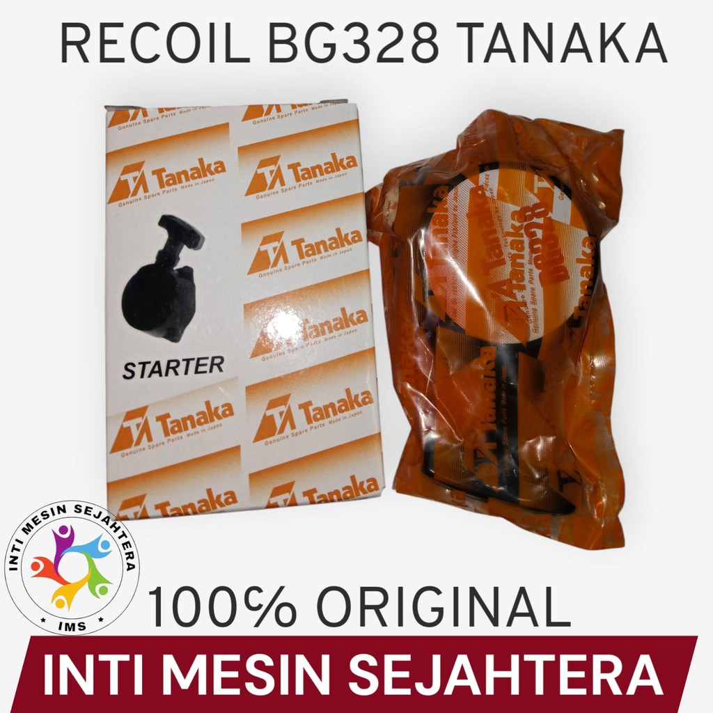 328/338 Tanaka Recoil Starter Tarikan Engkol Mesin Potong Rumput BG328 TANAKA 100% ORIGINAL ASLI