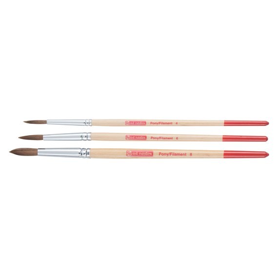 

talens art creation round set 3 red sable brush 9099113M