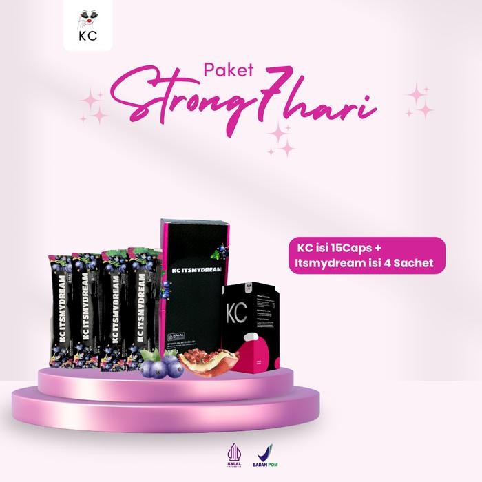 

Hot Produk PAKET STRONG 7HARI | PAKET MINUMAN KC ITSMYDREAM isi 4SACHET+KC 15 Terbaik dan Terlaris