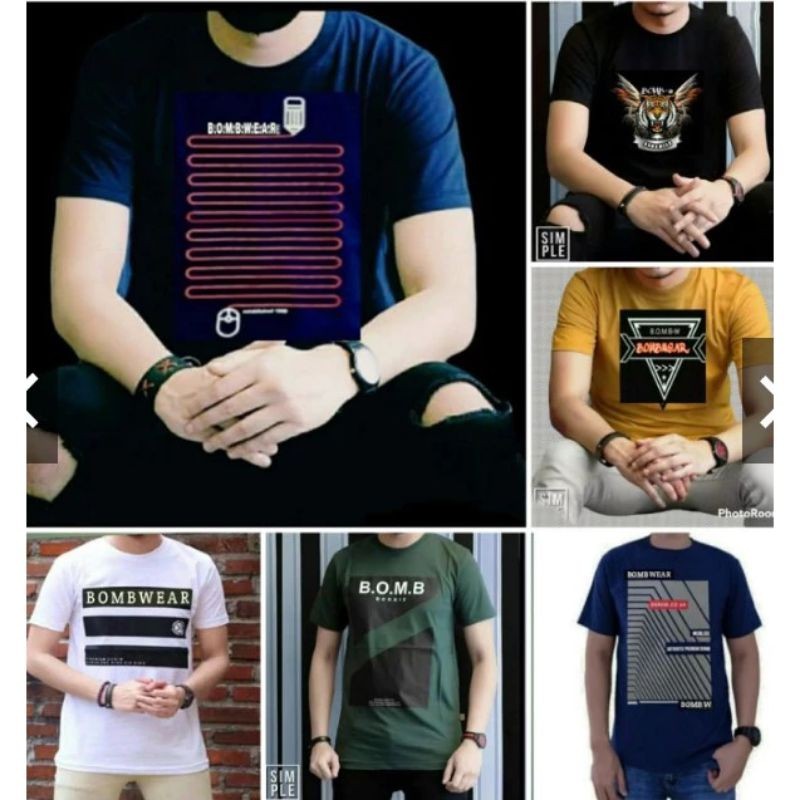 KAOS 100RB DAPAT 7 KAOS DEWASA LENGAN PENDEK