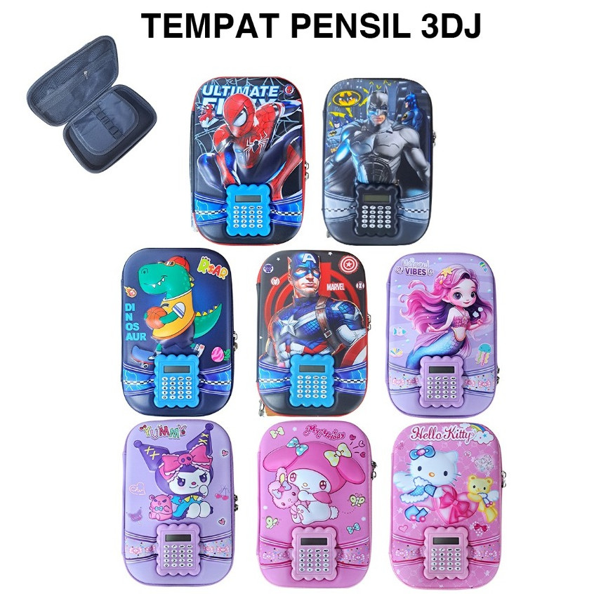 

Tempat Pensil Kalkulator 3DJ Pencil Case Calculator