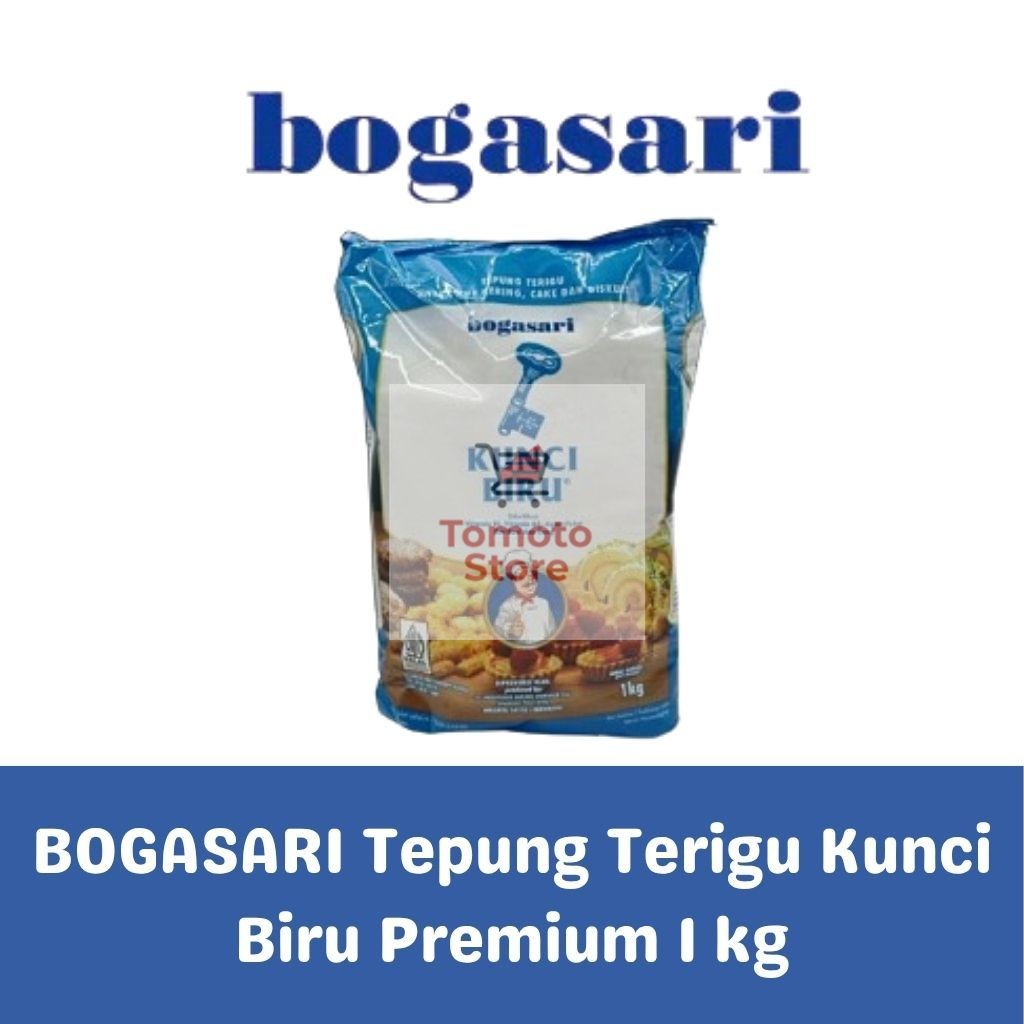 

✨ TOMOTOSTORE ✨ BOGASARI Tepung Terigu Kunci Biru Premium 1 kg