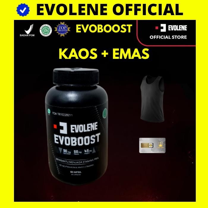 EVOBOOST BY EVOLENE BPOM HALAL TESTOSTERONE BOOSTER EVOLENE EVO BOOST - KAOS+EMAS