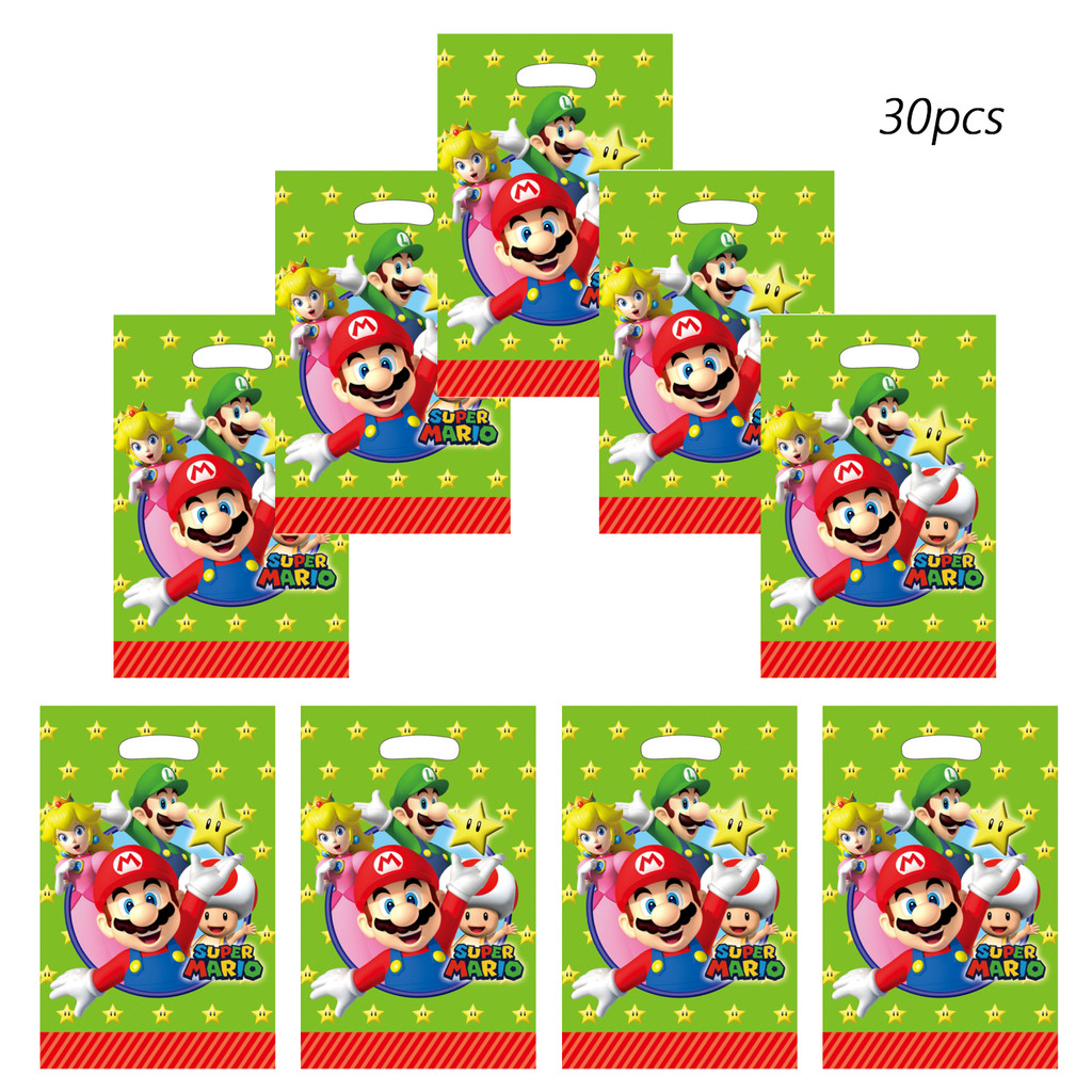 

Super Mario Birthday Party Gift Bags Candy Bags Goody Bags Peach Princess Birthday Party Supplies