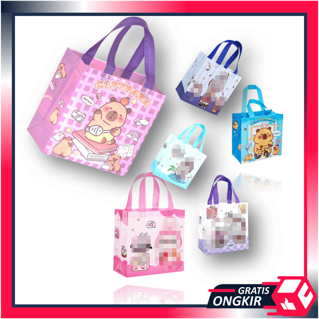 

Gratis Ongkir - T6680 Goodie Bag Capybara / Tas Souvenir Karakter Lucu / Tas Hadiah Ulang Tahun / Goodie Bag Souvenir / Tas Kado