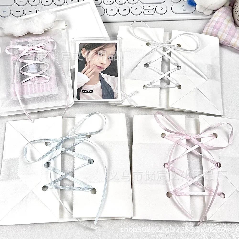

10m*3mm Korean INS Ballet Style Colorful Ribbon Kawaii Girl Kpop Idol 3-inch Photocard Packing DIY Decoration Tie A Bow Material