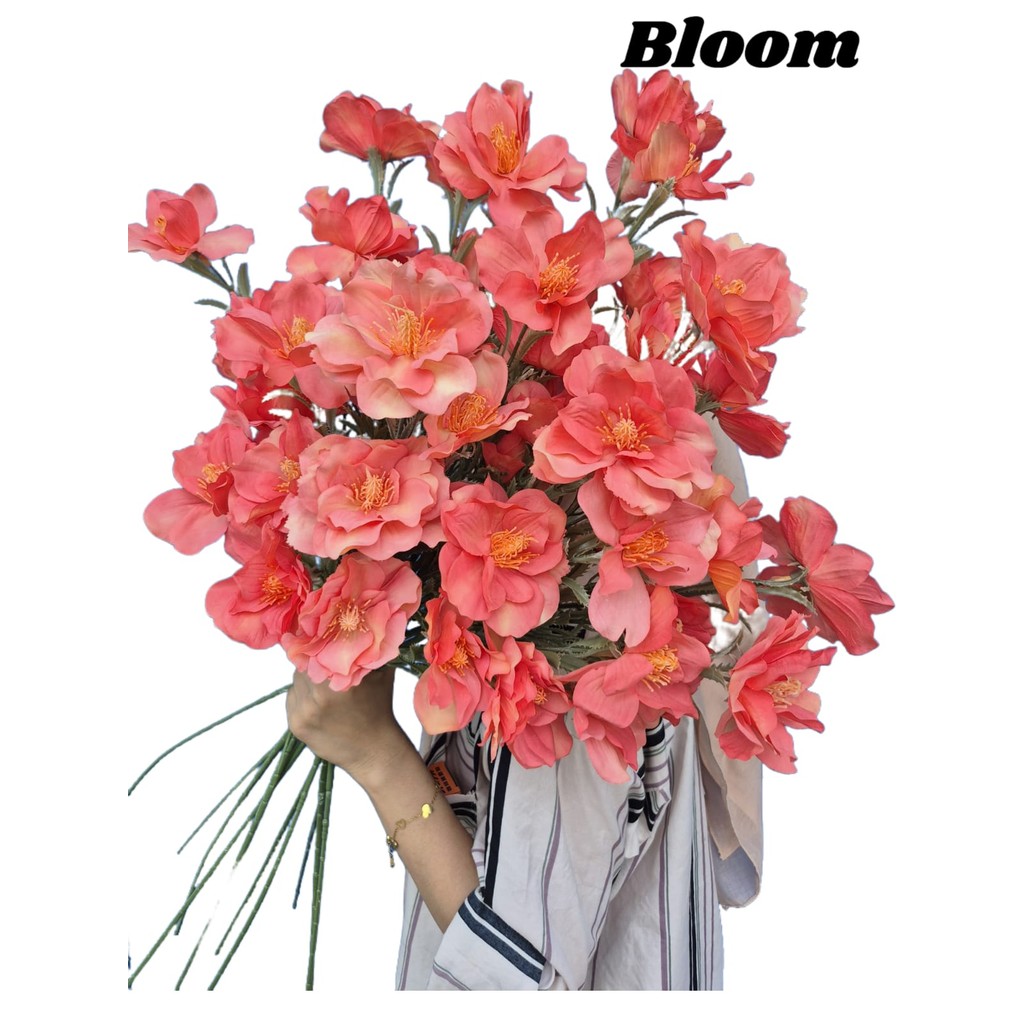 Bunga Artificial Dekorasi Poppy Spring K5 Good Quality