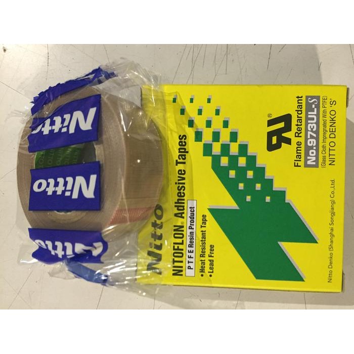 

MUMPUNG PROMO 19mm No.973UL-S NITOFLON Adhesive Tape NITTO pita teflon tahan panasTERLARIS